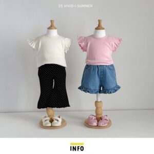 🇰🇷Vividi飛袖坑條上衣