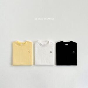 🇰🇷Vividi刺繡笑臉素Tee