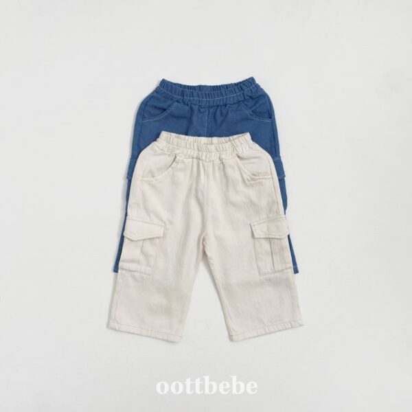 🇰🇷Oottbebe牛仔工裝長褲：圖片 2