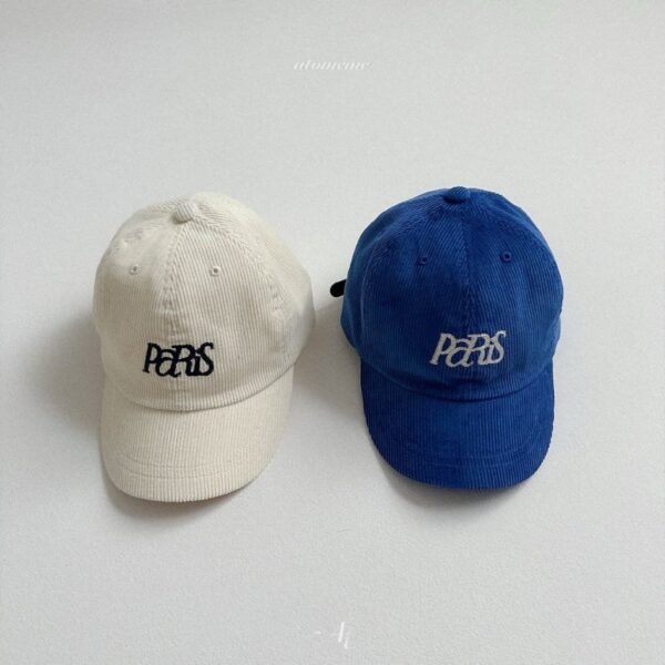 🇰🇷Atomeme燈芯絨Paris棒球帽：圖片 2