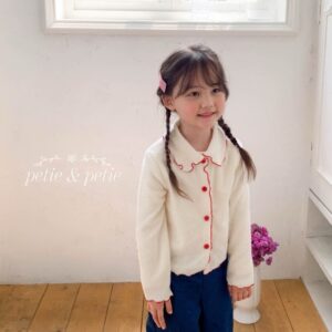 🇰🇷Petitpetit滾邊小領子針織外套