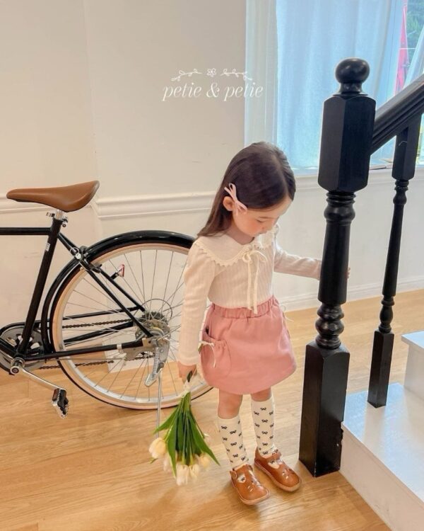 🇰🇷Petitpetit蕾絲邊娃娃領上衣：圖片 5