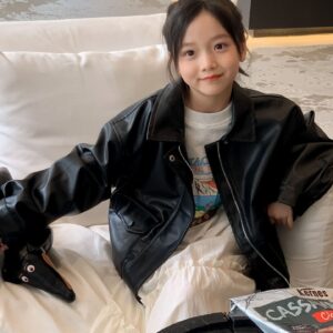 帥氣質感皮衣外套